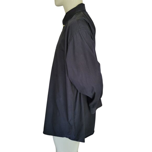 Tommy Hilfiger Mens Black Cotton Button-Up Shirt (Size XXL) - Picture 3 of 7